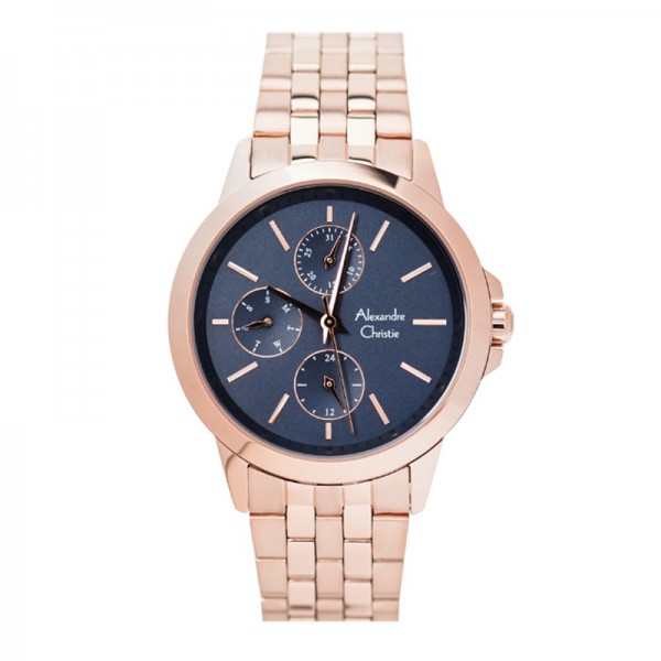 Alexandre Christie AC 2929 Rosegold Blue BFBRGBU Alexandre Christie AC 2929 Rosegold Blue BFBRGBU